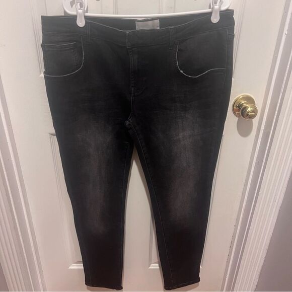 One Teaspoon Freebirds Low Waist Stretch Skinny Denim Jeans - Black sz 36 NWT - Picture 6 of 16